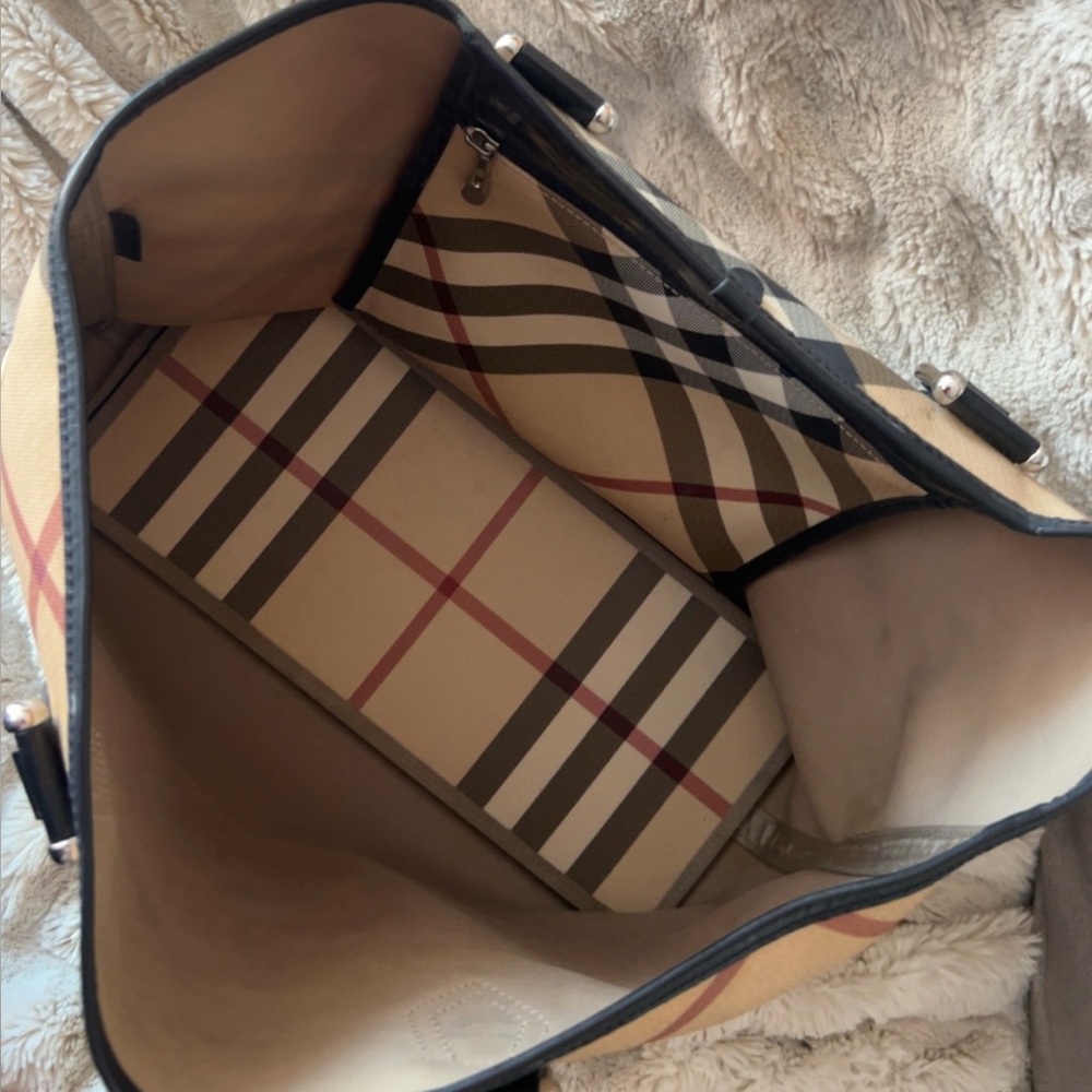 Burberry | Large Women’s Nikki SuperNova Check Tote Bag Handbag Plaid *Luxury - Picture 10 of 16